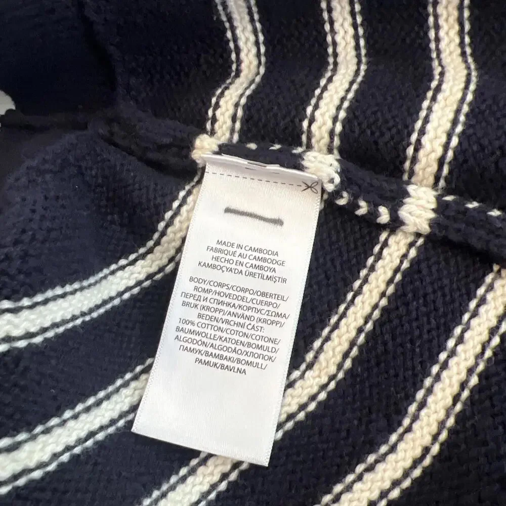 $105 Polo Ralph Lauren Kids Girl's Blue Striped Knit Skirt Size 3